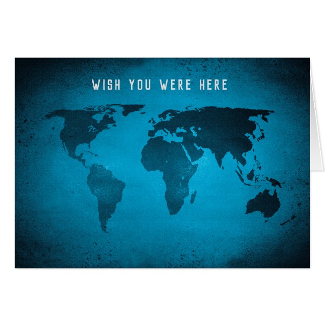 Funny world map cards (Front Horizontal)