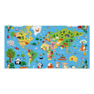Funny World Map Poster