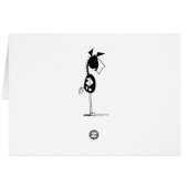 Funny World on a String Horse Cartoon Cards (Back Horizontal)
