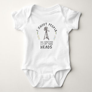 Funny world photo day Gift photographer i shoot pe Baby Bodysuit