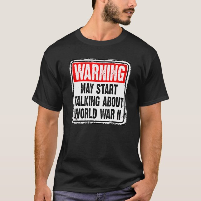 Funny World War Two History Teacher Historian Stud T-Shirt (Front)