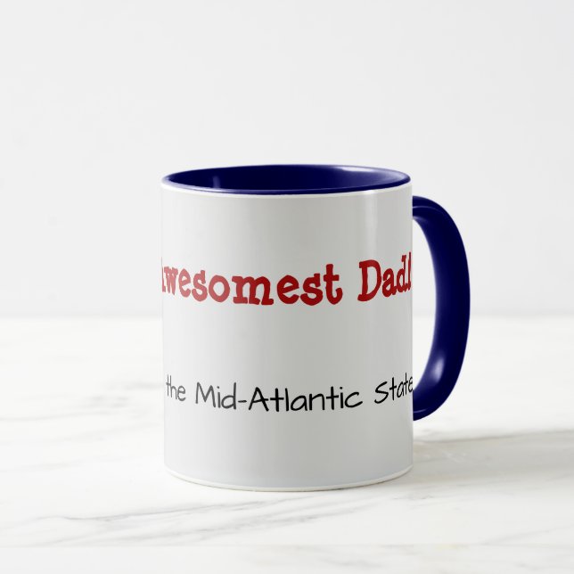 Funny | World's Awesomest Dad | Father's Day Mug (Front Right)