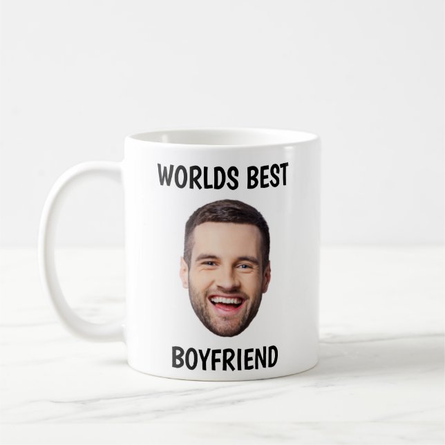 Funny Worlds Best Boyfriend Coffee Mug Photo (Left)