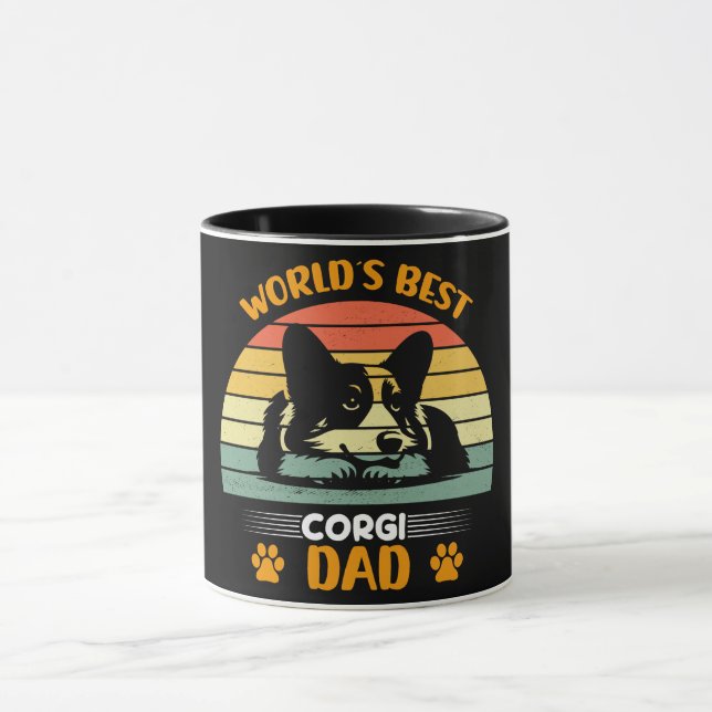 Funny World's Best Corgi Dad Mug (Center)