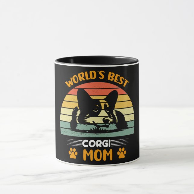 Funny World's Best Corgi Mom Mug (Center)