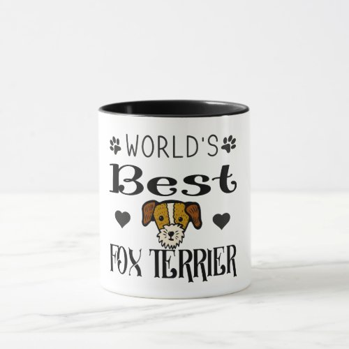 funny worlds best fox terrier love pet dog quotes mug