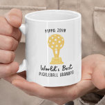 Funny World's Best Pickleball Grandpa Gift, Custom Coffee Mug<br><div class="desc">The perfect gift for the grandpa who loves pickleball - design features a pickleball trophy and text that reads World's Best Pickleball Grandpa (easily change to mom,  dad,  grandma,  friend,  etc.)  Add a name or custom text above. Makes an awesome holiday or birthday gift for any pickleball lover.</div>