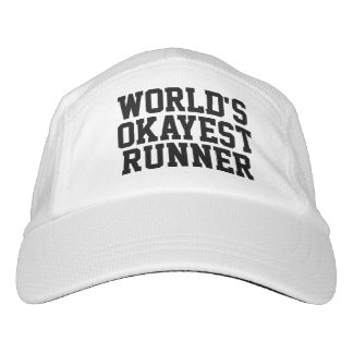 Funny World's Okayest Runner Running Hat