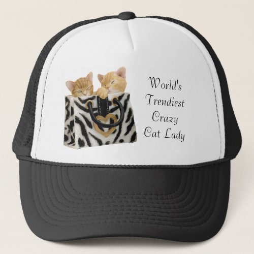Funny Worlds Trendiest Crazy Cat Lady Hat