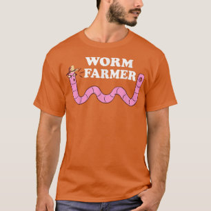 Funny Worm Farmer Gardening Worm Farm Red Wiggler T-Shirt
