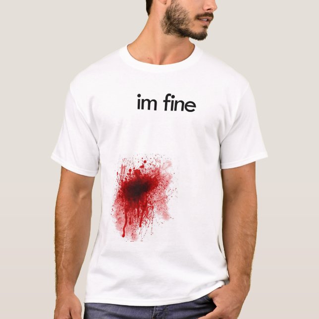 Funny Wounded T-Shirt (Front)