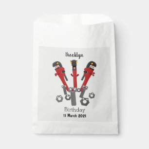 Funny wrench monster tools humour cartoon favor bag