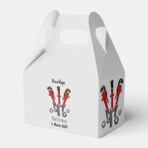Funny wrench monster tools humour cartoon favor boxes