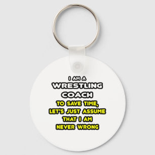 Funny Wrestling Coach T-Shirts and Gifts Keychain