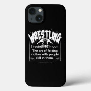 Funny Wrestling Definition Wrestler iPhone 13 Case
