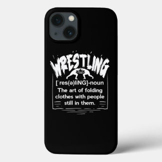 Funny Wrestling Definition Wrestler iPhone 13 Case
