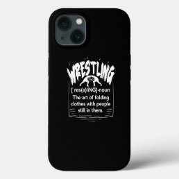 Funny Wrestling Definition Wrestler iPhone 13 Case