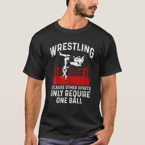 Funny Wrestling Design For Kids Men Women Wrestle T_Shirt