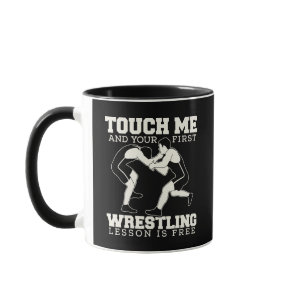 Funny Wrestling Lesson Quote Coffee Mug