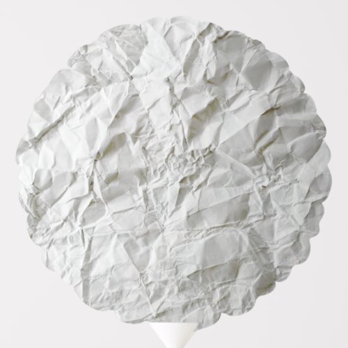 Funny wrinkled paper balloon