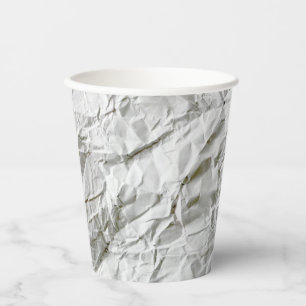 Funny wrinkled paper cups