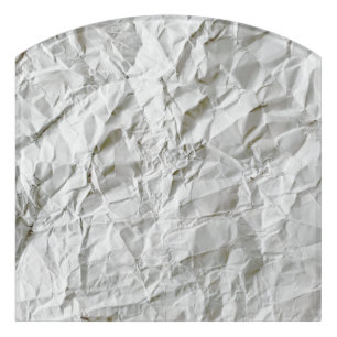 Funny wrinkled paper door sign