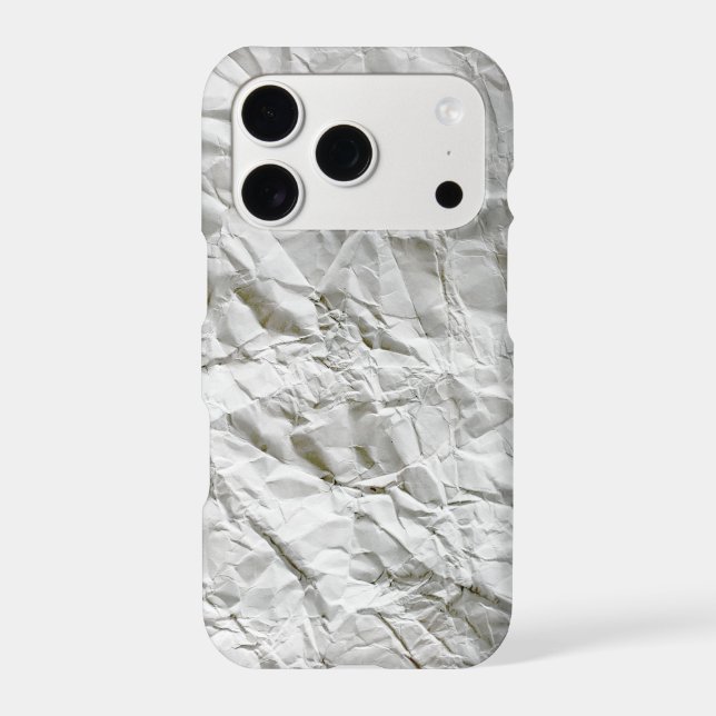 Funny wrinkled paper iphone case (Back)