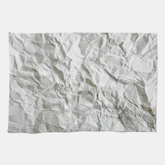 Funny wrinkled paper kitchen towel (Horizontal)