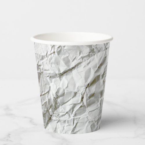 Funny wrinkled paper paper cups