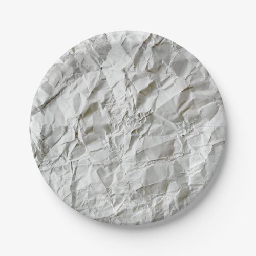 Funny wrinkled paper paper plates