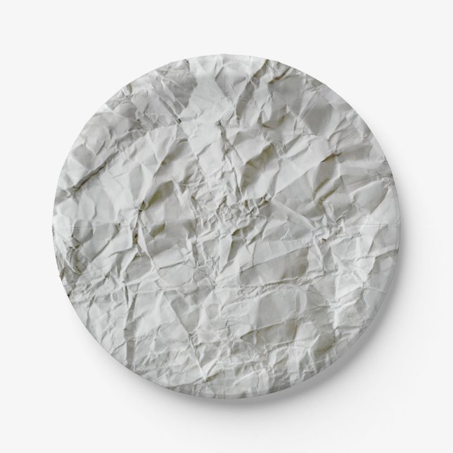 Funny wrinkled paper plates (Front)