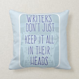Funny Writer Brain Slogan