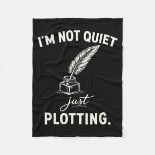 Funny writer saying novelist author humor books fleece blanket