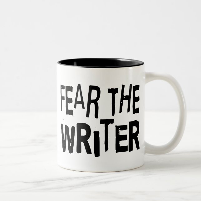 Funny Writer Two-Tone Coffee Mug (Right)