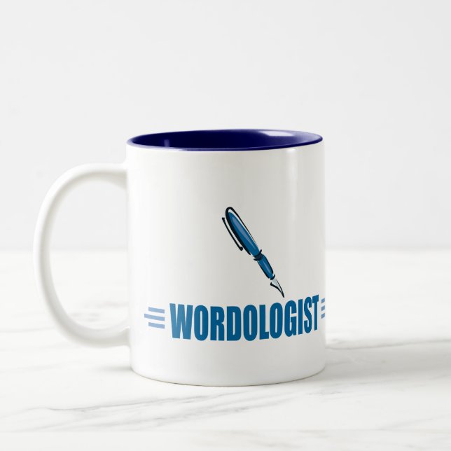 Funny Writer's Two-Tone Coffee Mug (Left)