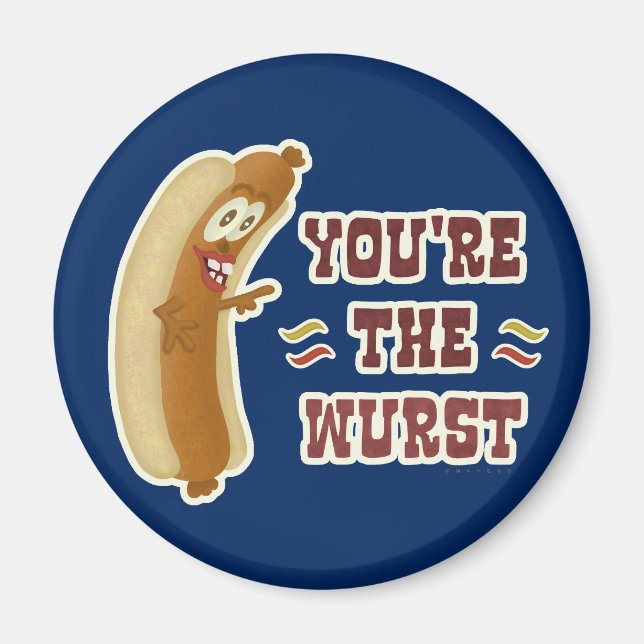 Funny Wurst Bratwurst Oktoberfest Humor Magnet (Front)