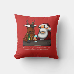 Funny X-mas Humor Christmas Pillow