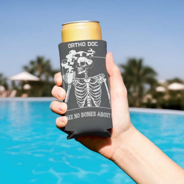 Funny X-ray Customizable Medical Job Ortho Doc Seltzer Can Cooler (In Situ Pool)