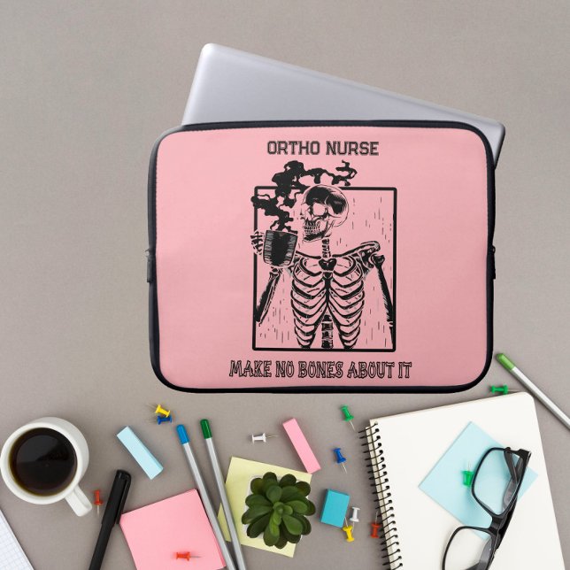 Funny X-ray Customizable Medical Job Ortho Nurse Laptop Sleeve (Creator Uploaded)