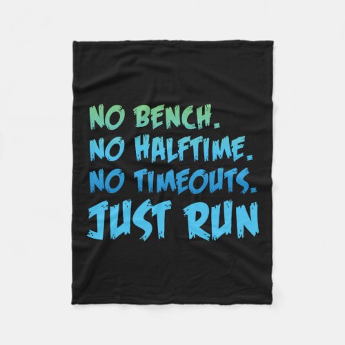 Funny Xc Cross Country Running Gift No Bench No Ha Fleece Blanket