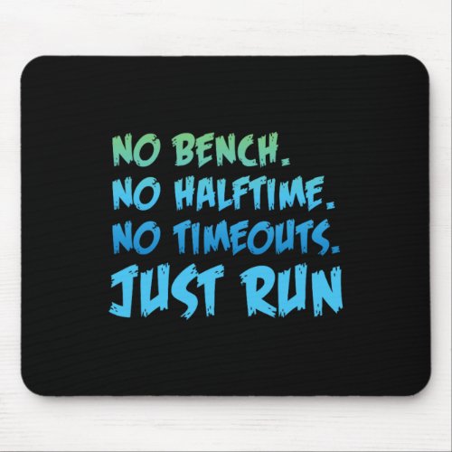 Funny Xc Cross Country Running Gift No Bench No Ha Mouse Pad