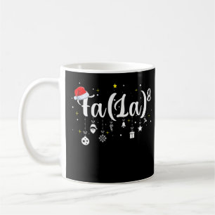 Funny Xmas 2021 Fa La 8 Math Teacher Christmas San Coffee Mug