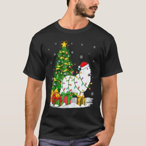 Funny Xmas Family Matching Santa Great Pyrenees Ch T_Shirt