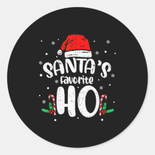 Funny Xmas Naughty Dirty Adult Humor Pj Christmas Classic Round Sticker