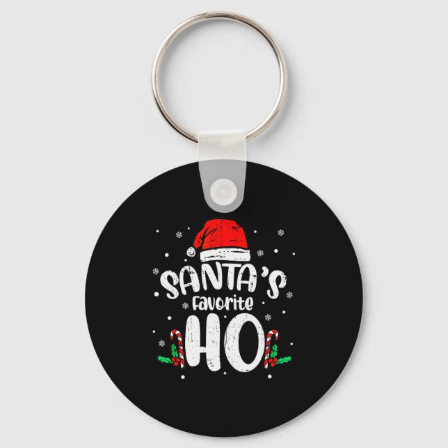 Funny Xmas Naughty Dirty Adult Humor Pj Christmas  Keychain (Front)