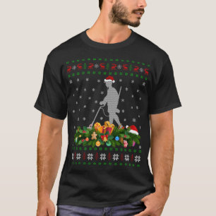 Funny Xmas Santa Hat Ugly Metal Detecting Christma T-Shirt