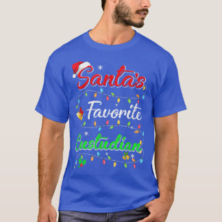 Funny Xmas Santa's Favorite Custodian Christmas  T-Shirt