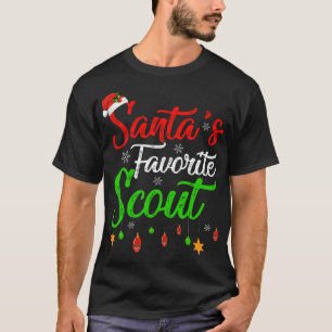 Funny Xmas Santa's Favorite Scout Christmas T-Shirt