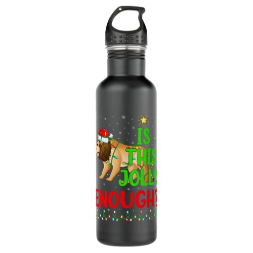 Funny Xmas Tree Is This Jolly Enough Mountain Lion Stainless Steel Water Bottle