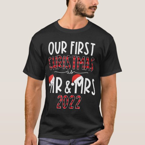 Funny Xmas Wife Husband Our First Christmas As Mr  T_Shirt